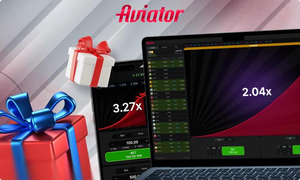Various bonuses are available for playing Aviator in India